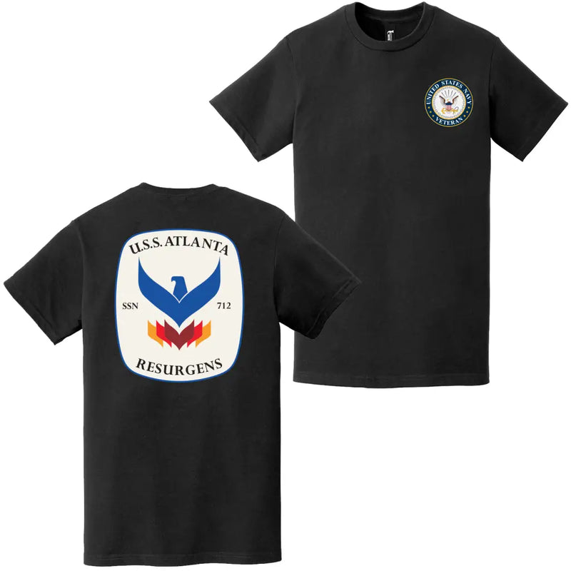 USS Atlanta (SSN-712) U.S. Navy Veteran T-Shirt