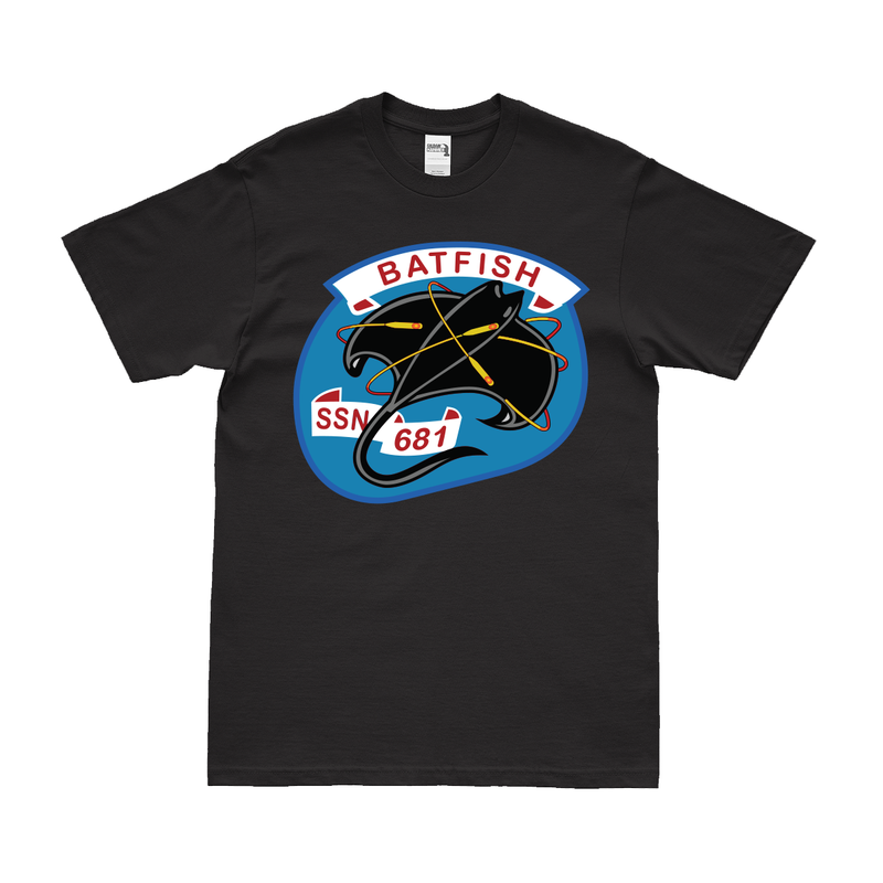 USS Batfish (SSN-681) Submarine Logo Emblem T-Shirt