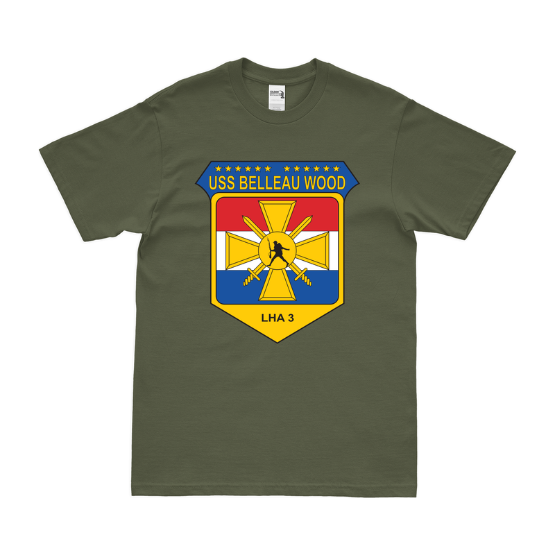 USSベロー・ウッド (LHA-3) エンブレム Tシャツ