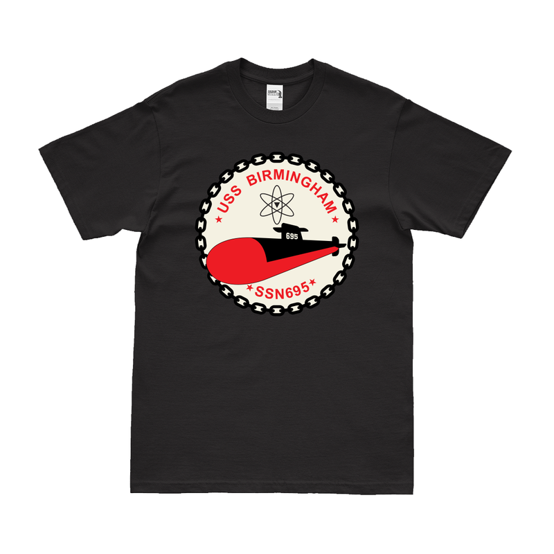 USS Birmingham (SSN-695) Submarine Logo Emblem T-Shirt
