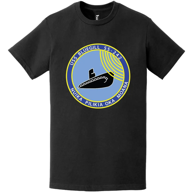 USS Bluegill (SS-242) Gato-class Submarine Logo T-Shirt
