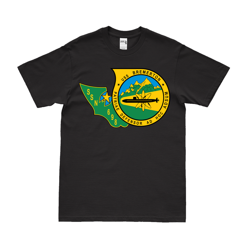 USS Bremerton (SSN-698) Submarine Logo Emblem T-Shirt