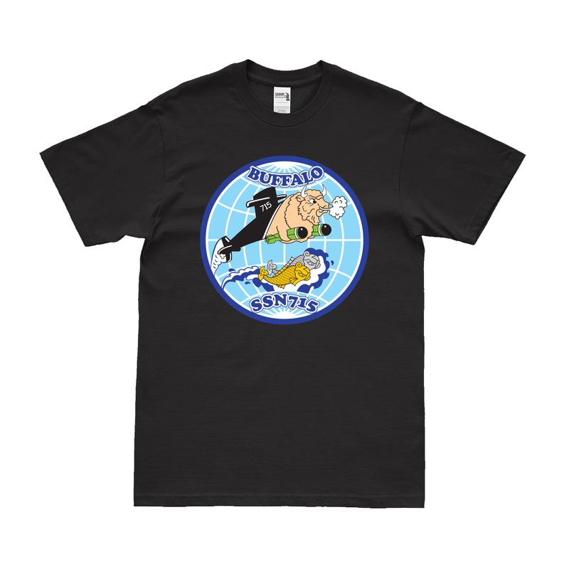 USS Buffalo (SSN-715) Submarine Logo Emblem T-Shirt