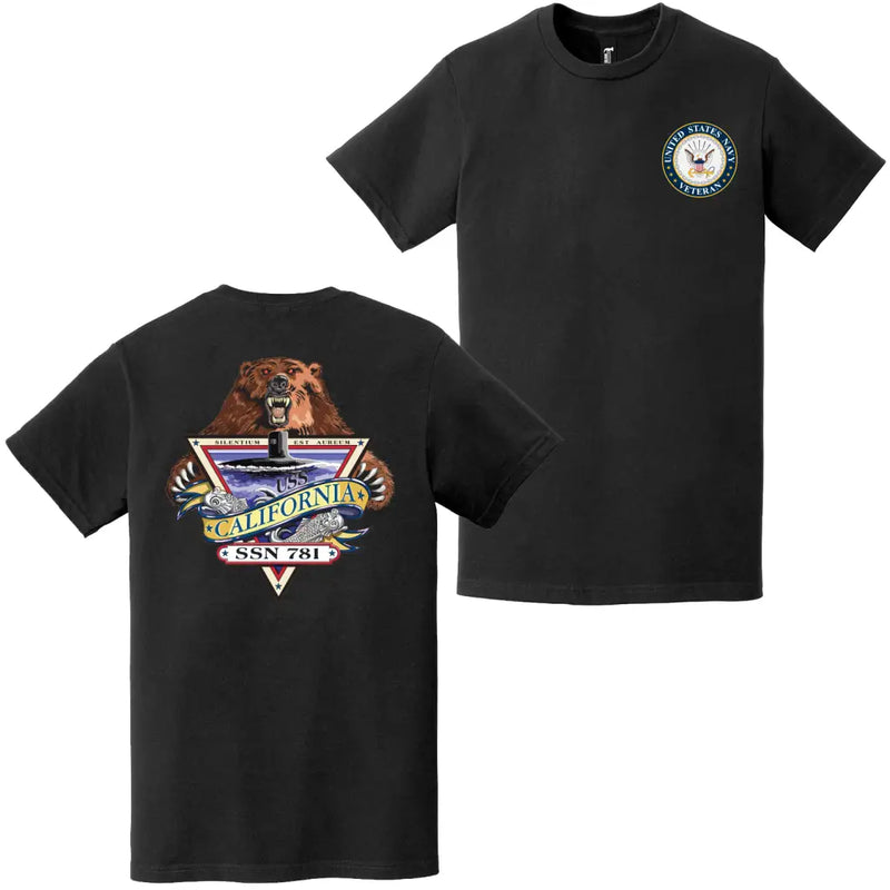 USS California (SSN-781) U.S. Navy Veteran T-Shirt