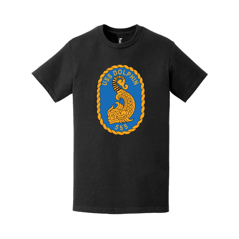 USS Dolphin (AGSS-555) Logo Emblem Crest T-Shirt