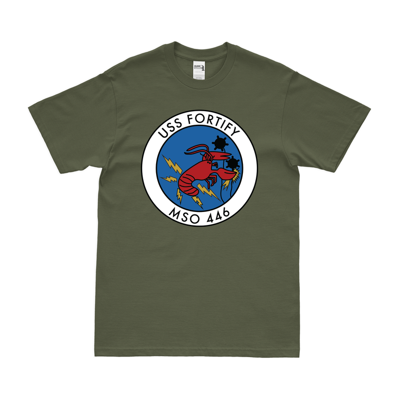 USS Fortify (MSO-446) ロゴエンブレム Tシャツ