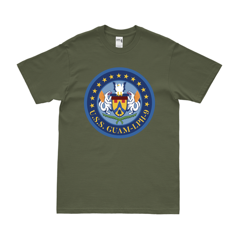 USS グアム (LPH-9) エンブレム Tシャツ