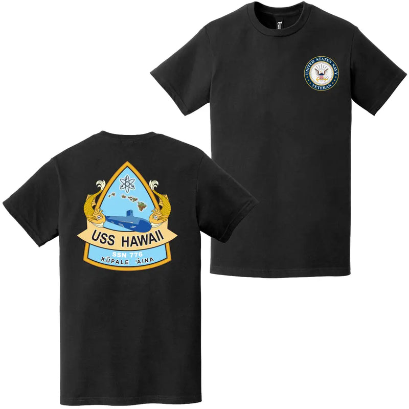 USS Hawaii (SSN-776) U.S. Navy Veteran T-Shirt