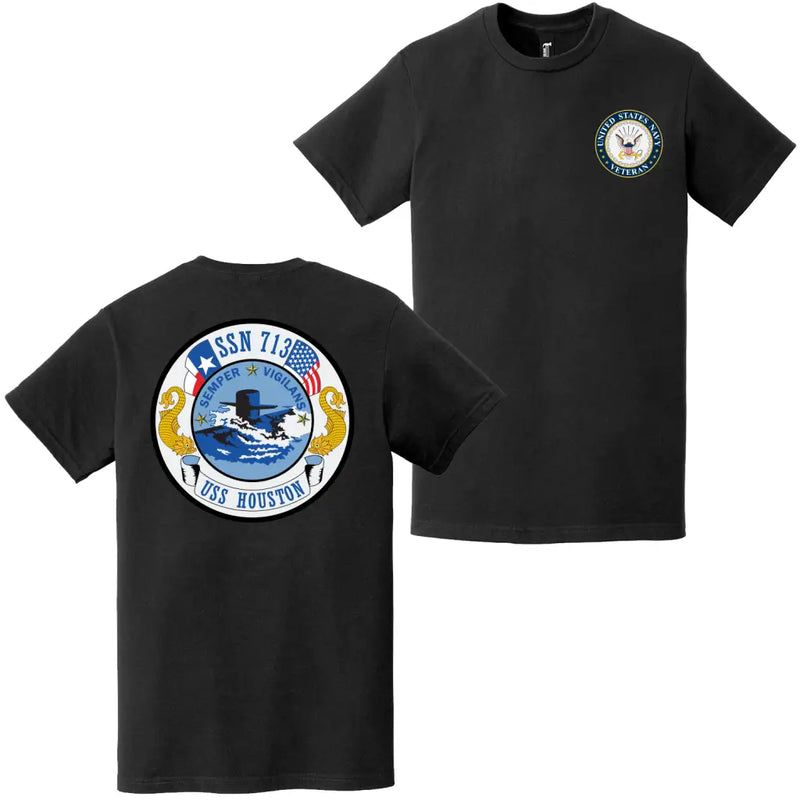 USS Houston (SSN-713) U.S. Navy Veteran T-Shirt
