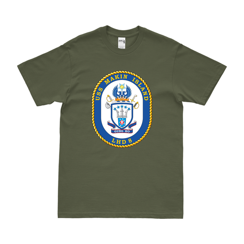USSマキン・アイランド (LHD-8) エンブレムTシャツ