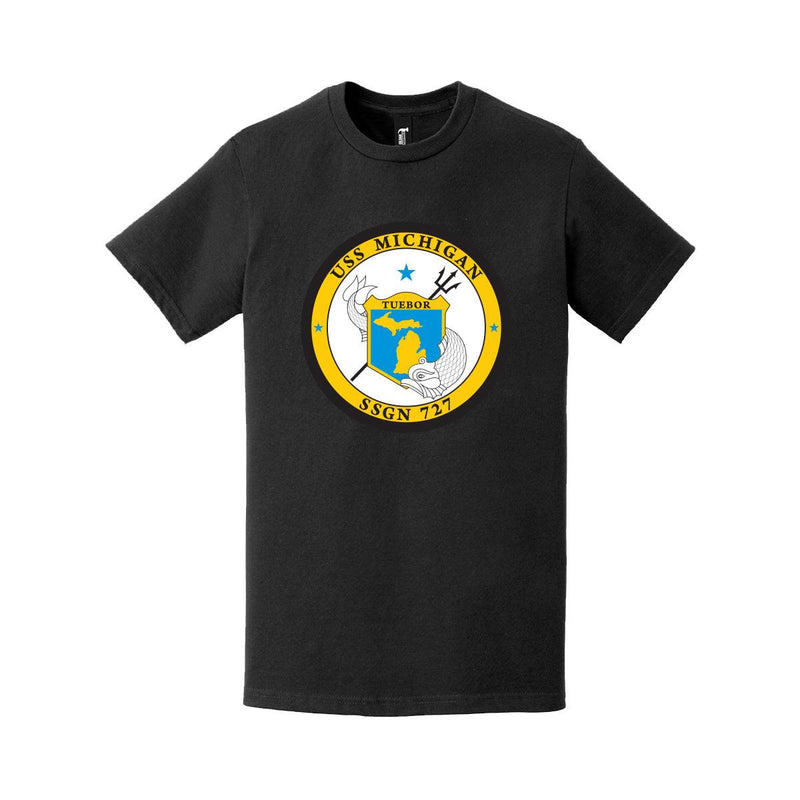 USS Michigan (SSGN-727) Logo Emblem T-Shirt