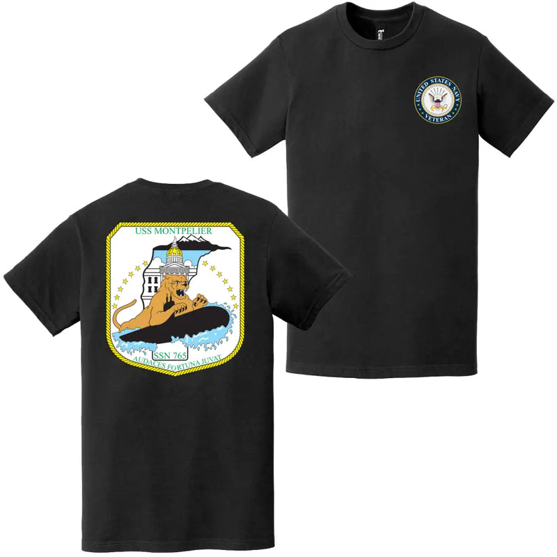 USS Montpelier (SSN-765) U.S. Navy Veteran T-Shirt