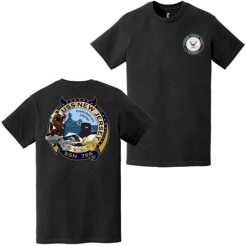 USS New Jersey (SSN-796) U.S. Navy Veteran T-Shirt