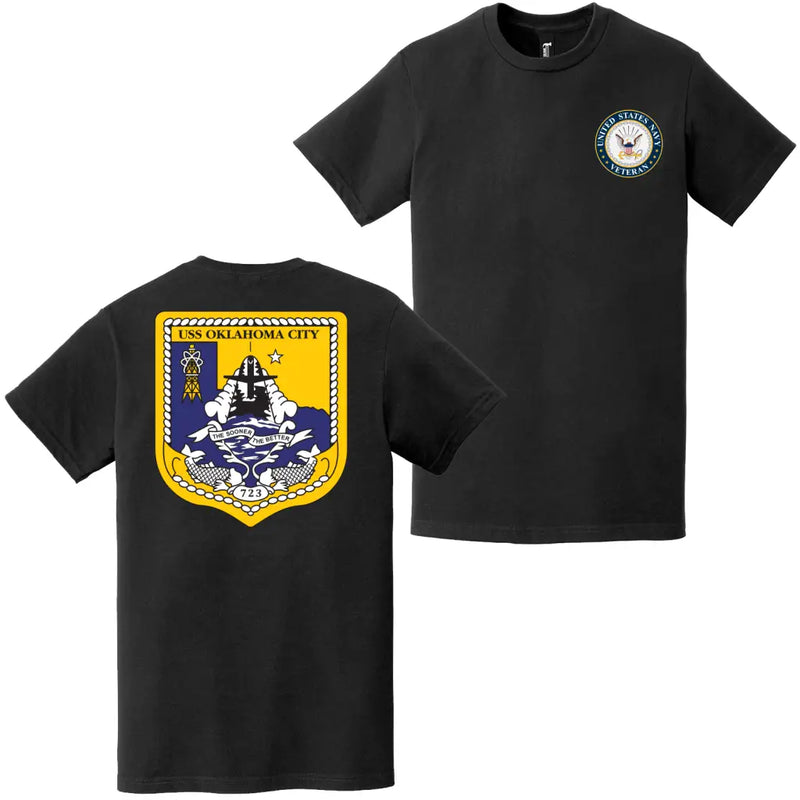 USS Oklahoma City (SSN-723) U.S. Navy Veteran T-Shirt