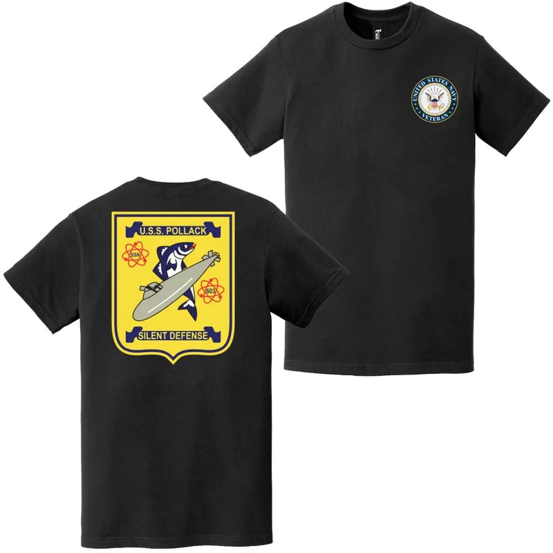 USS Pollack (SSN-603) U.S. Navy Veteran T-Shirt