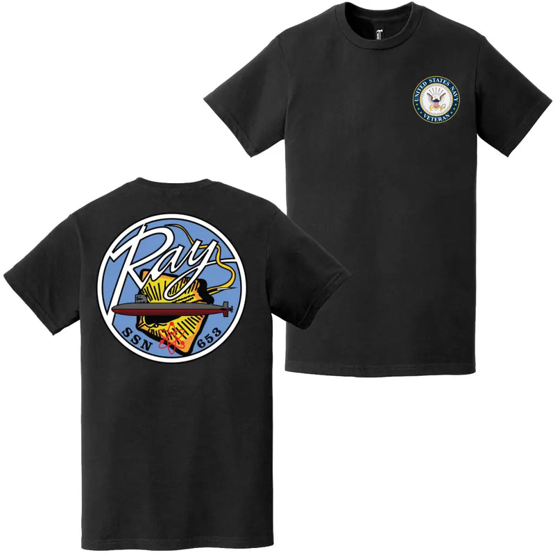 USS Ray (SSN-653) U.S. Navy Veteran T-Shirt
