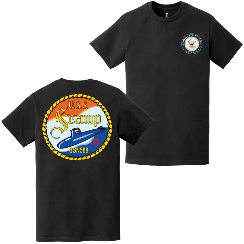 USS Scamp (SSN-588) U.S. Navy Veteran T-Shirt