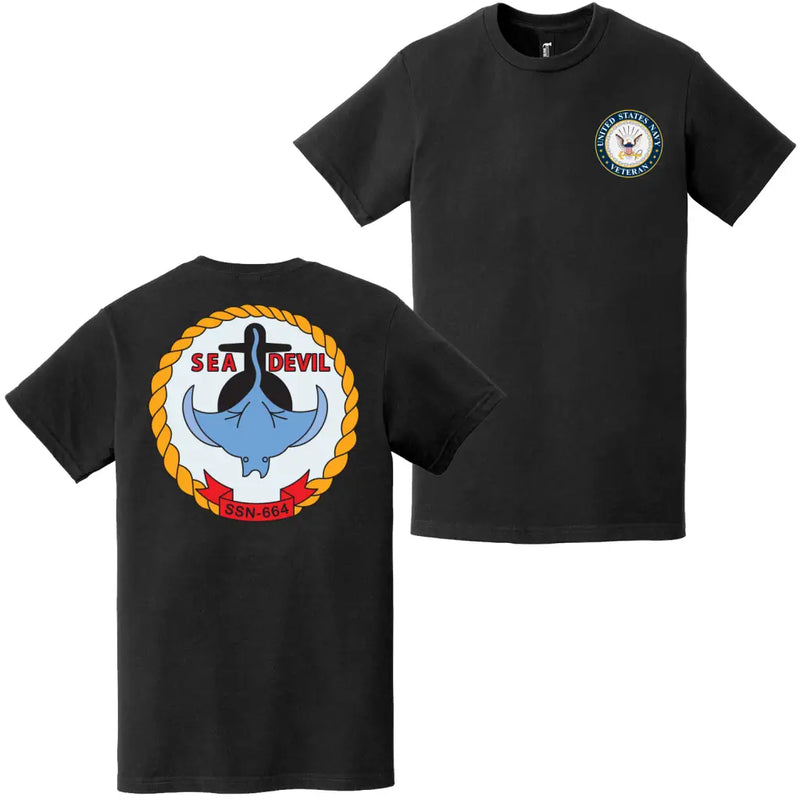 USS Sea Devil (SSN-664) U.S. Navy Veteran T-Shirt