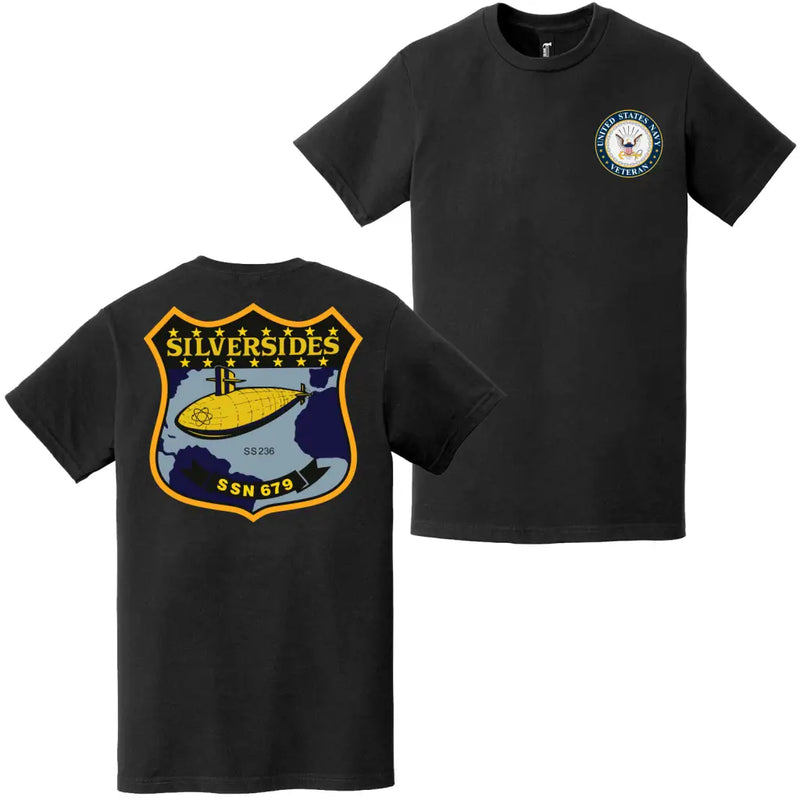 USS Silversides (SSN-679) U.S. Navy Veteran T-Shirt