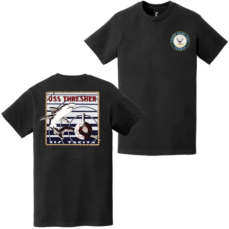 USS Thresher (SSN-593) U.S. Navy Veteran T-Shirt