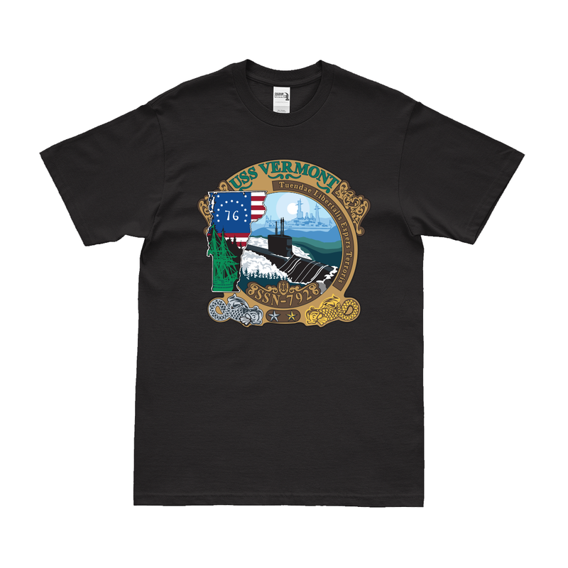 USS Vermont (SSN-792) Submarine Logo Emblem T-Shirt