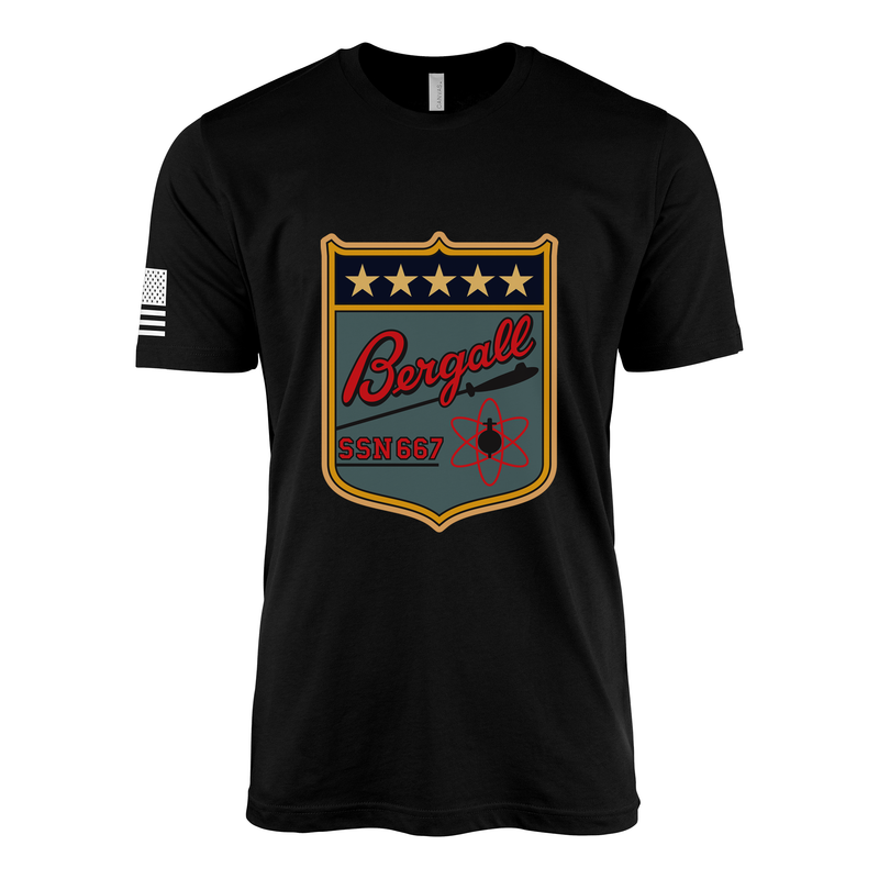 USS Bergall (SSN-667) Submarine T-Shirt