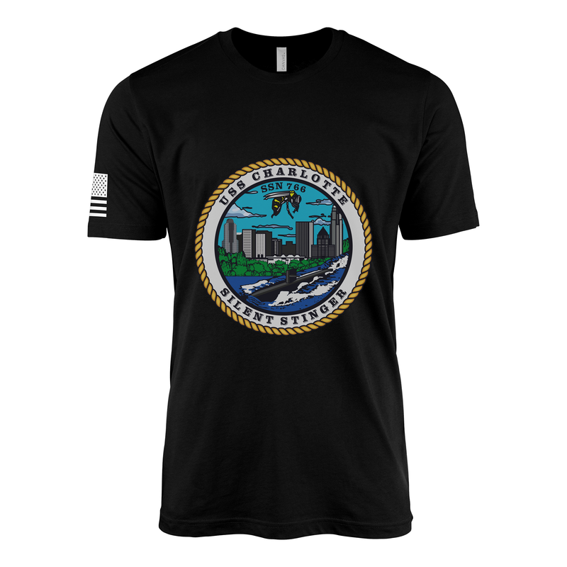 USS Charlotte (SSN-766) Submarine T-Shirt