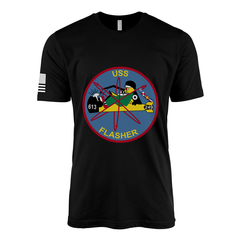 USS Flasher (SSN-613) Submarine T-Shirt