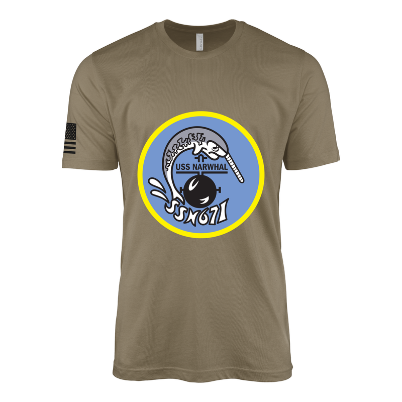 USSナーワル (SSN-671) 潜水艦Tシャツ