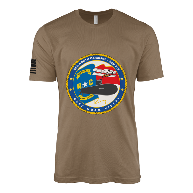 USS North Carolina (SSN-777) Submarine T-Shirt