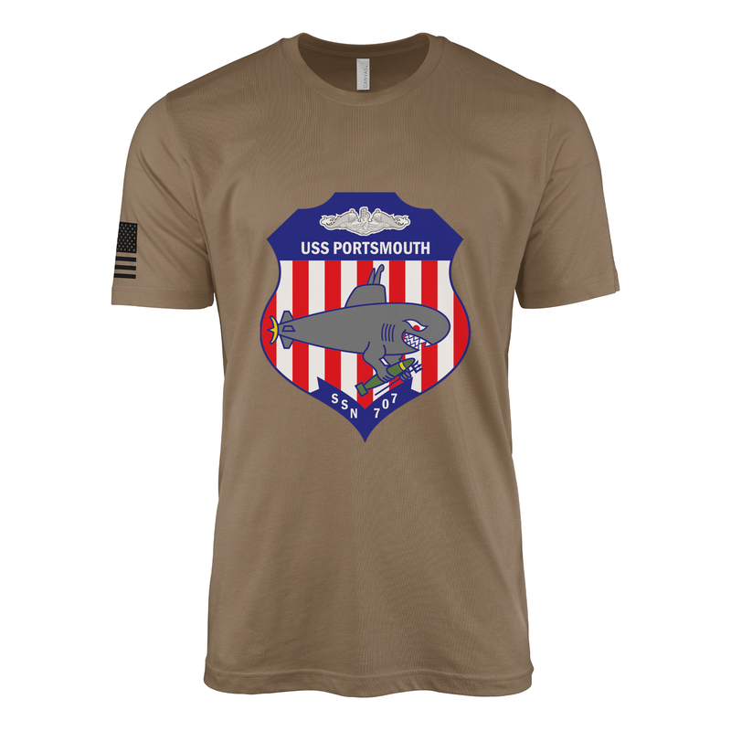 USS Portsmouth (SSN-707) Submarine T-Shirt