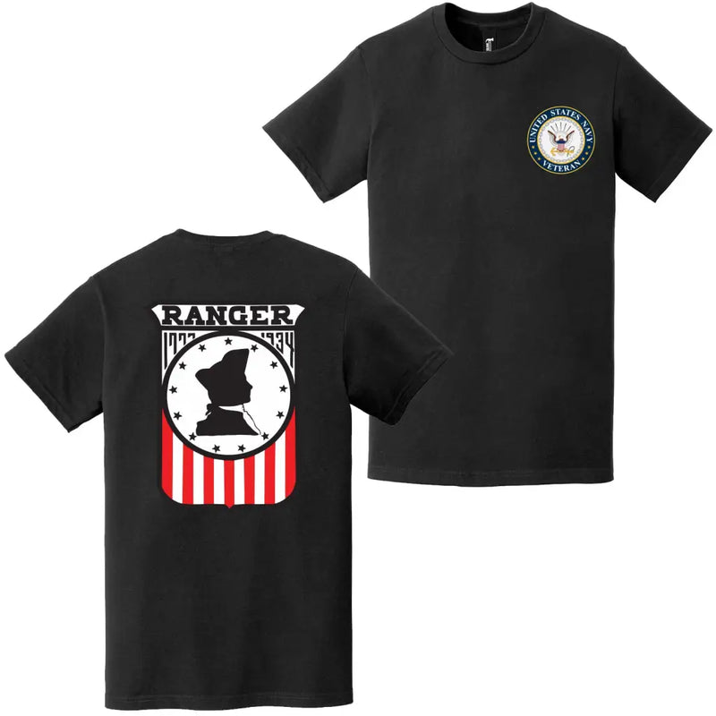 Double-Sided USS Ranger (CV-4) Veteran Emblem T-Shirt