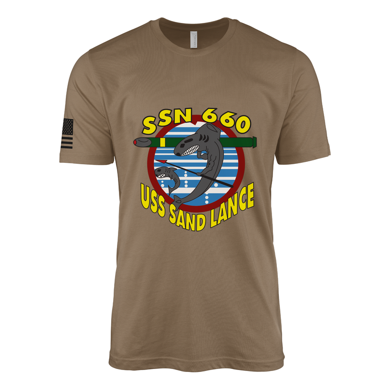 USS Sand Lance (SSN-660) Submarine T-Shirt