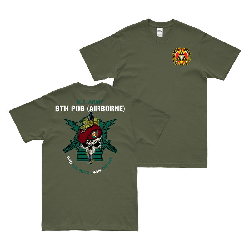 Double-Sided 9th POB (Airborne) Snake Eaters T-Shirt