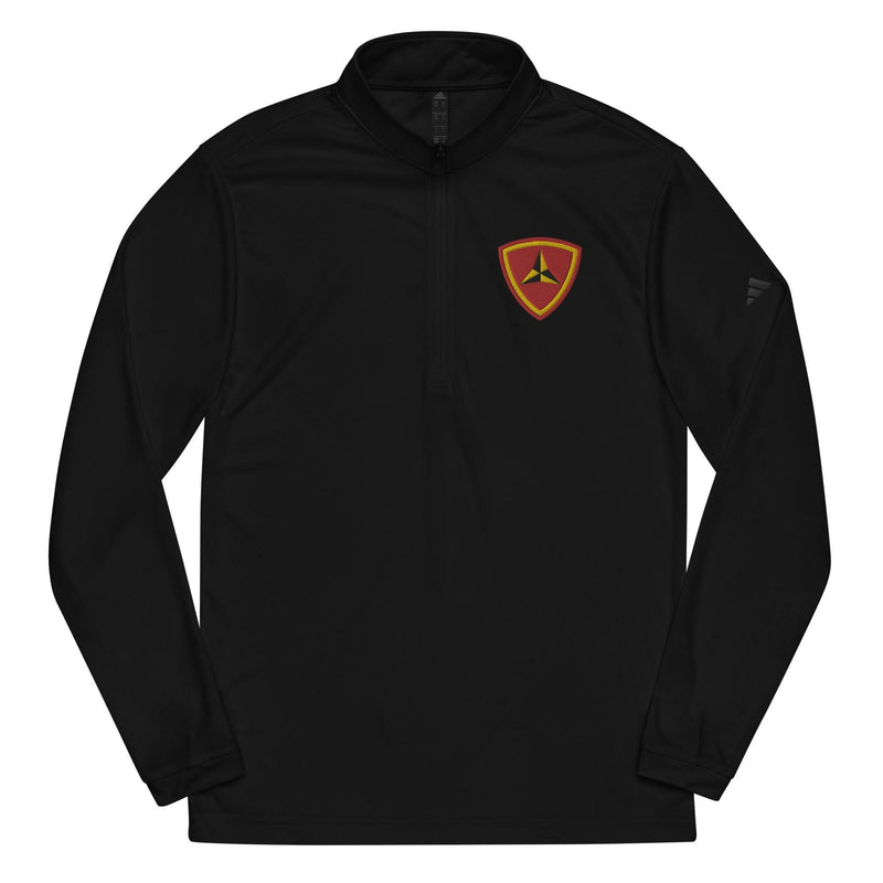 3rd Marine Division Embroidered Adidas® Quarter Zip Pullover