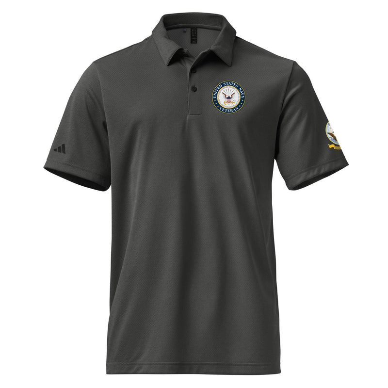 U.S. Navy Veteran Left Chest Emblem Adidas® Polo Shirt