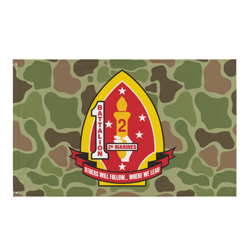 1st Battalion 2nd Marines (1/2 Marines) Frogskin Camo Flag
