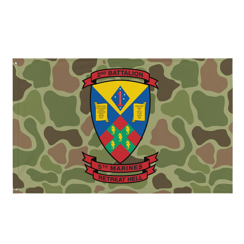 2nd Battalion 5th Marines (2/5 Marines) Frogskin Camo Flag