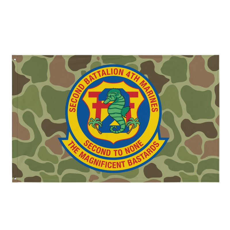 2nd Battalion 4th Marines (2/4 Marines) Frogskin Camo Flag