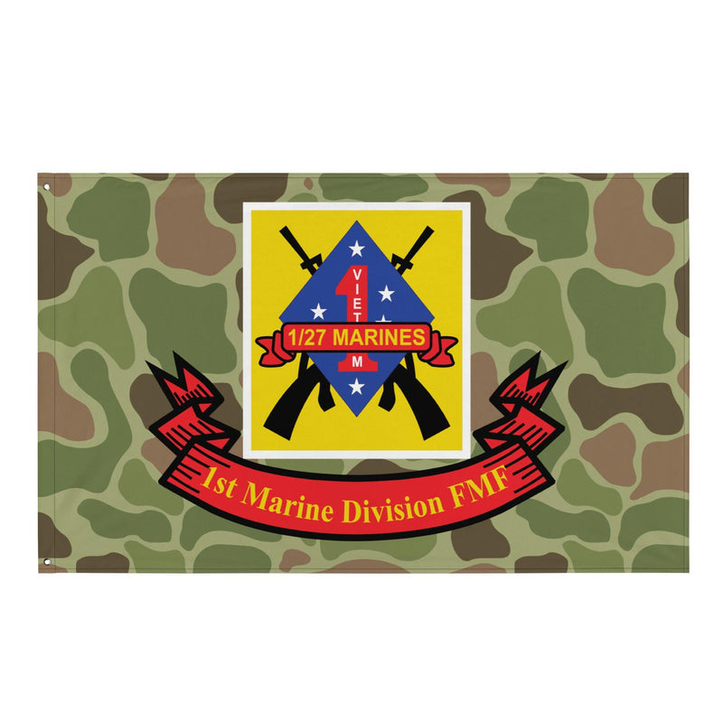 1st Battalion 27th Marines (1/27 Marines) Frogskin Camo Flag