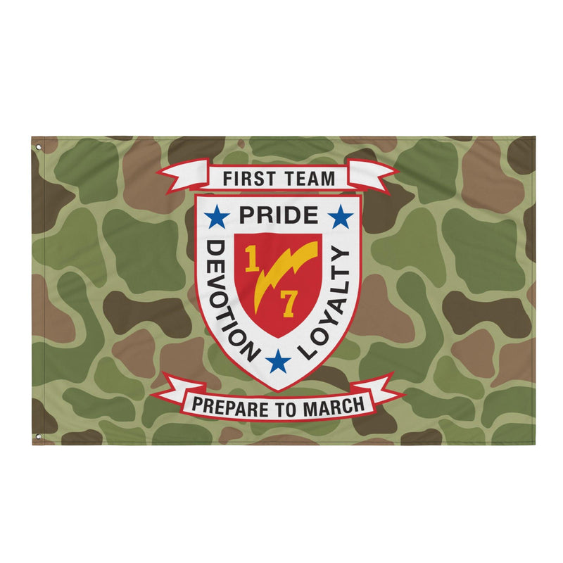 1st Battalion 7th Marines (1/7 Marines) Frogskin Camo Flag
