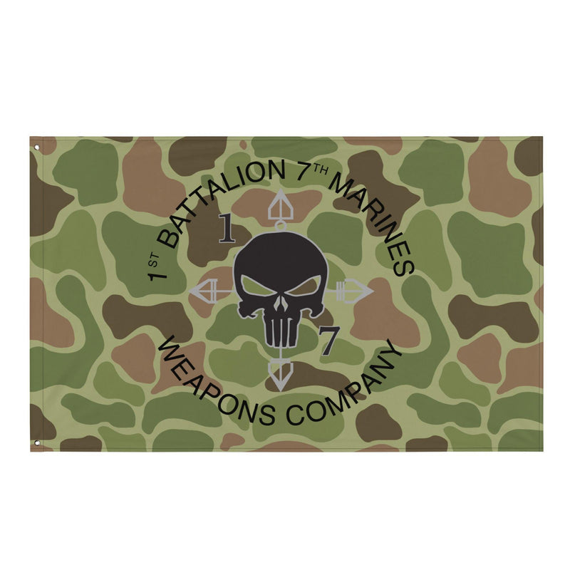 1/7 Marines Weapons Company Frogskin Camo Flag