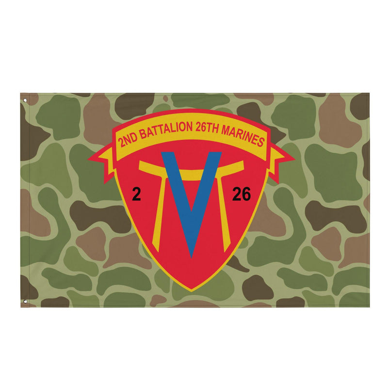 2nd Battalion 26th Marines (2/26 Marines) Frogskin Camo Flag