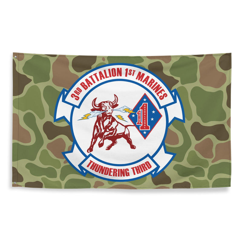 3rd Battalion 1st Marines (3/1 Marines) Frogskin Camo Flag