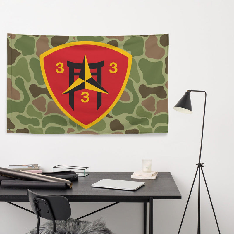 3rd Battalion 3rd Marines (3/3 Marines) Frogskin Camo Flag