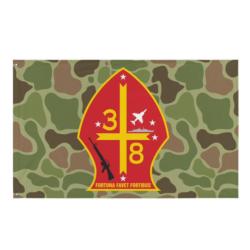 3rd Battalion 8th Marines (3/8 Marines) Frogskin Camo Flag