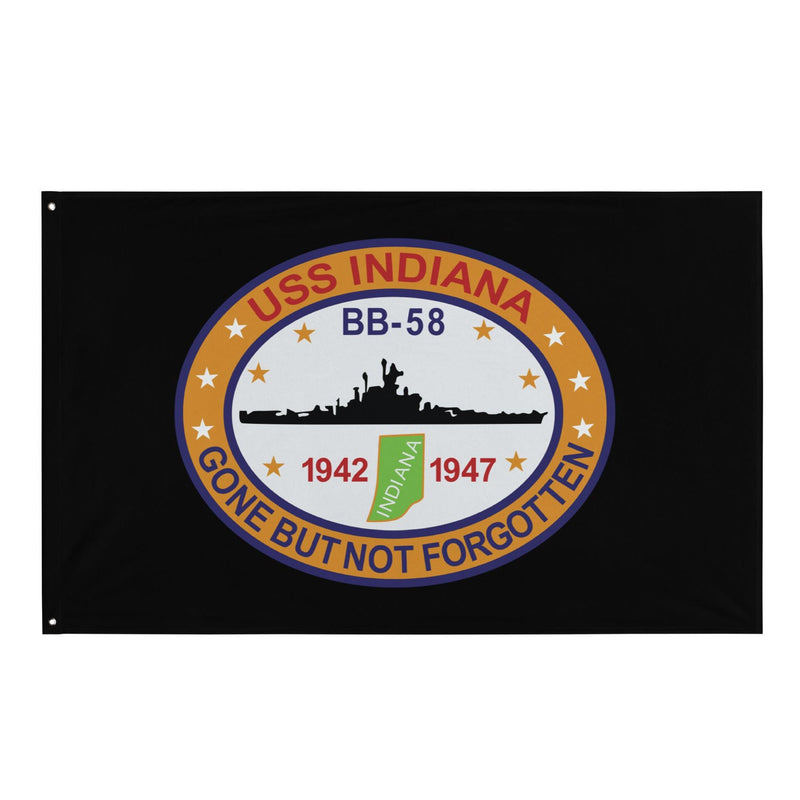 USS Indiana (BB-58) Battleship Legacy Indoor Wall Flag