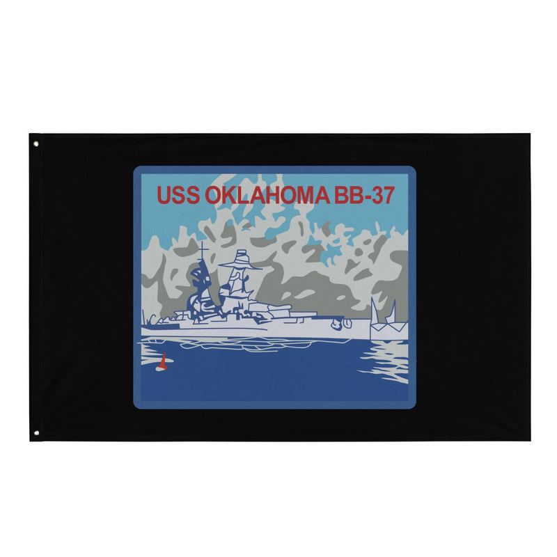 USS Oklahoma (BB-37) Battleship Legacy Indoor Wall Flag