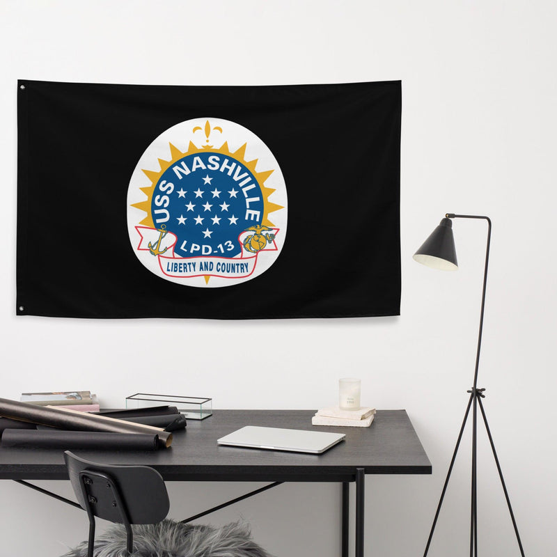 USS Nashville (LPD-13) Black Wall Flag