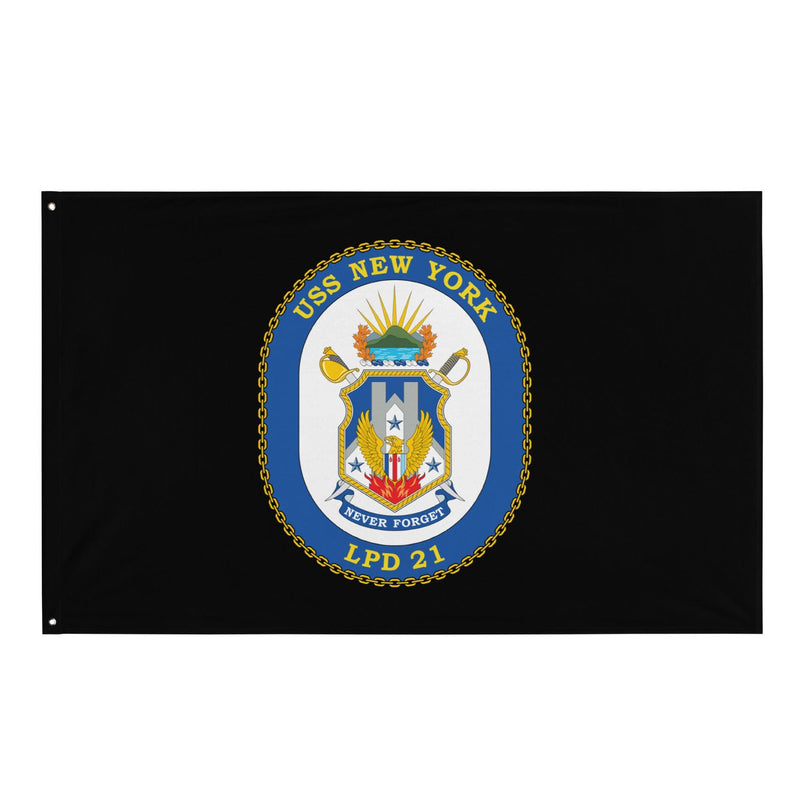 USS New York (LPD-21) Black Wall Flag